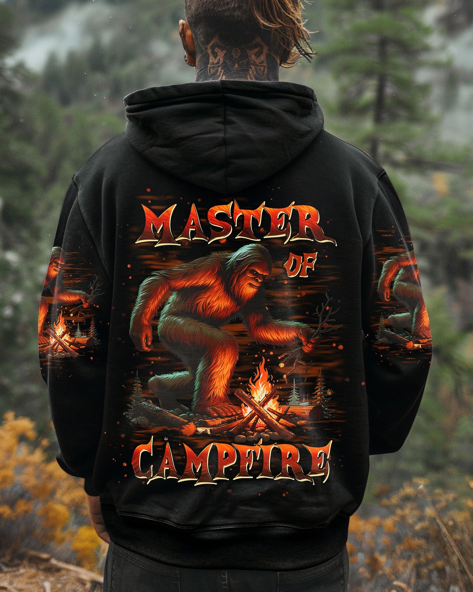 MASTER OF CAMPFIRE BIGFOOT  ALL OVER PRINT - TLPQ0211245
