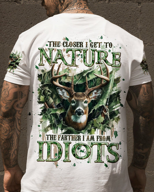 THE CLOSER I GET TO NATURE DEER HUNTING ALL OVER PRINT - TLPQ1807242
