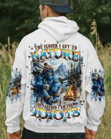 THE CLOSER I GET TO NATURE BIGFOOT ALL OVER PRINT - TLPQ2810243
