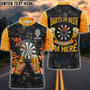 BlueJose Darts & Beer Personalized Name Shirt