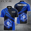 BlueJose Billiards Galaxy Blue Personalized Name, Team Name Unisex Shirt