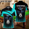 BlueJose Billiards 8-Ball Eagle Personalized Shirt ( 3 Colors)