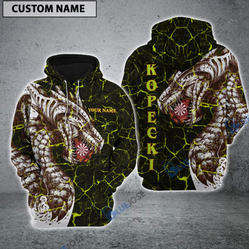 BlueJose Dart Dragon Personalized Name Hoodie