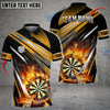 BlueJose Darts Fire Arrow Rain Personalized Name, Team Name Shirt (4 Colors)