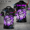 BlueJose Darts Burning Dartboard Personalized Name, Team Name Shirt (4 Colors)