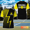 Pickleball Leave It All On The Court Personalized Name 3D Tshirt Gift For Pickleball Player