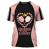 Funny  Polos For Pickleball, Queen of the Court Pickleball Shirt, Gift For Women's Players