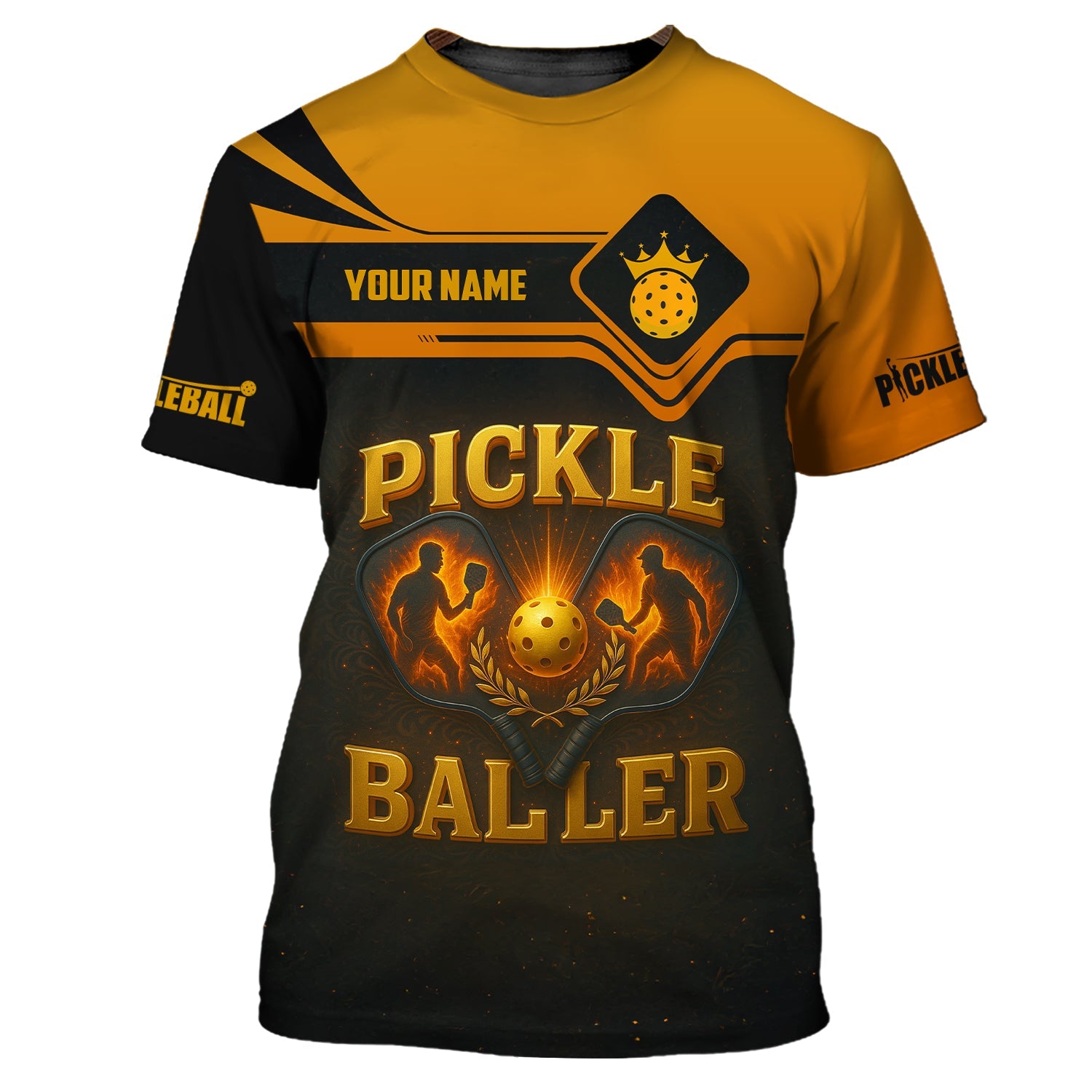 Pickleballer Shirt For Men, Custom Name Pickleball Polos, Shirt For Pickleball Lover