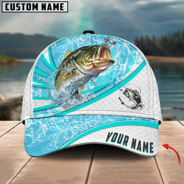 Bluejose Bass Fishing Water Tornado Personalized Cap