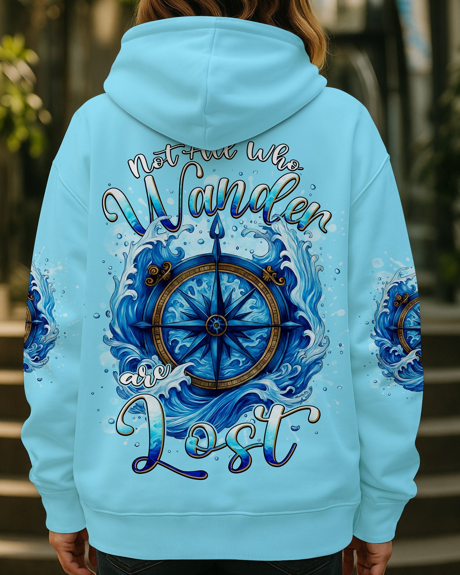 NOT ALL WHO WANDER ARE LOST COMPASS ALL OVER PRINT - TYPQ1807252