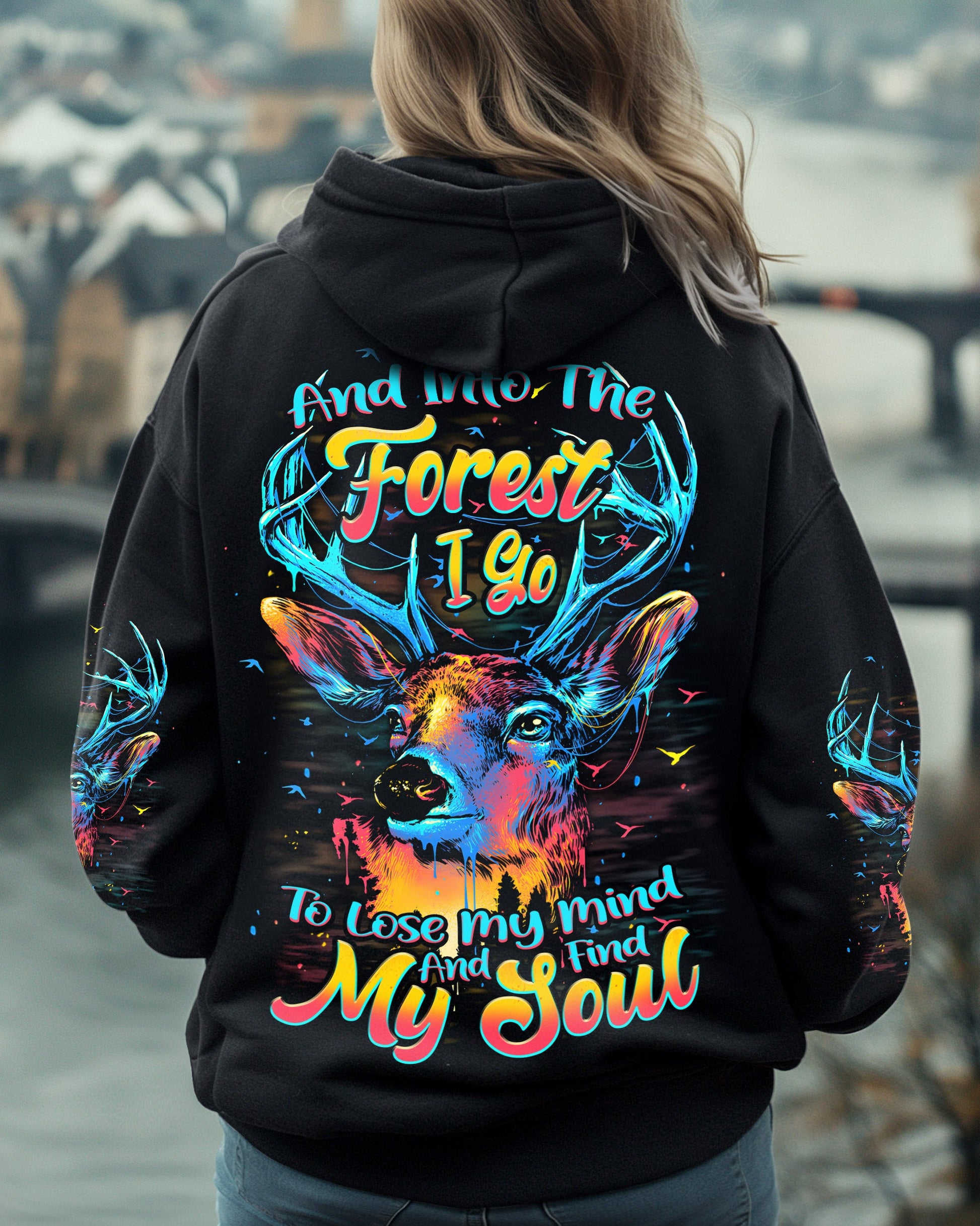 AND INTO THE FOREST I GO DEER ALL OVER PRINT - TYPQ1908253
