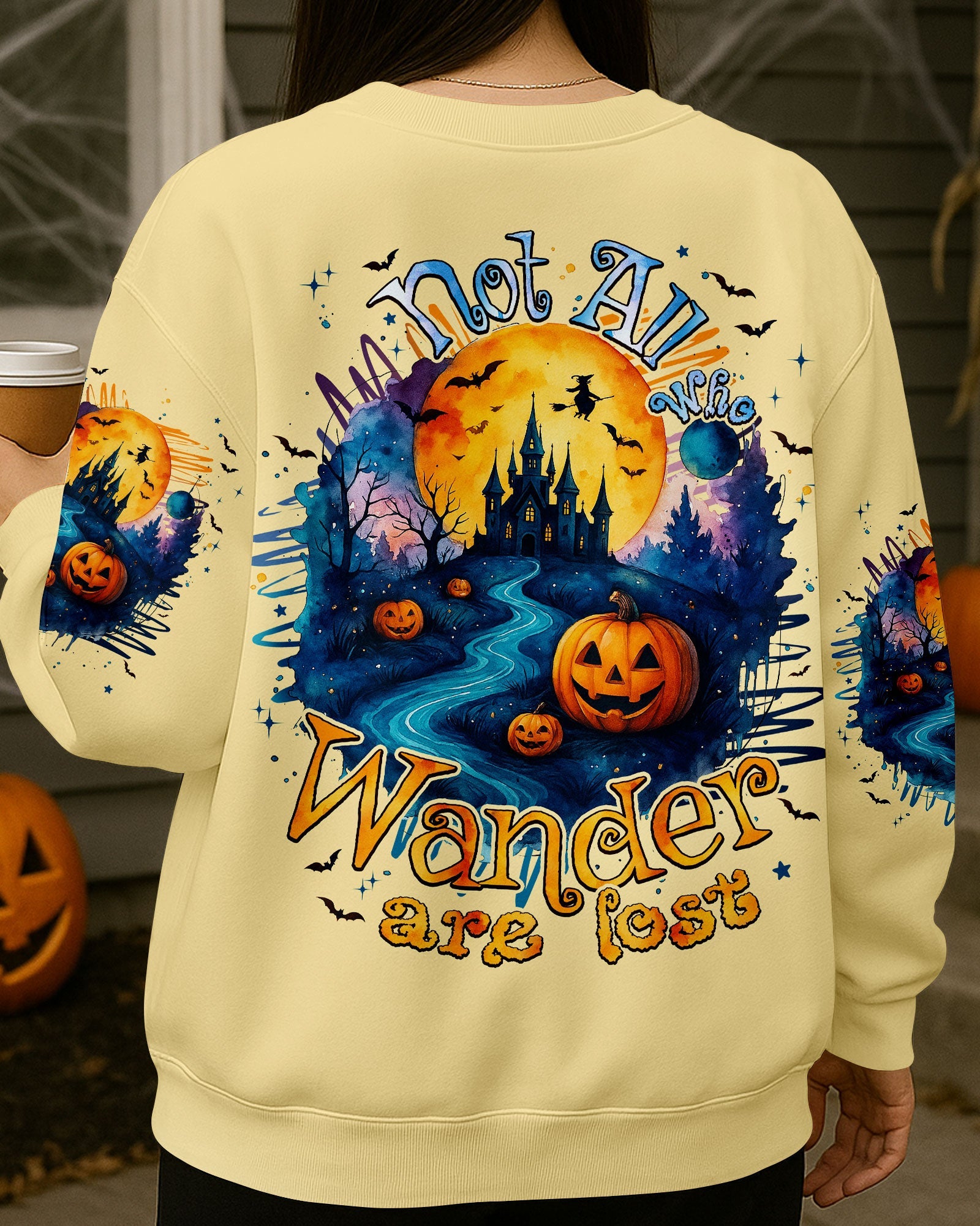 NOT ALL WHO WANDER ARE LOST HALLOWEEN ALL OVER PRINT - TYPQ3107253