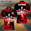BlueJose Bowling and Pins Winner Personalized Name, Team Name 3D Shirt