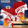 BlueJose Personalized Name and Team Name Happiness Bowling and Pins Multicolor 3D Shirt