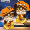 BlueJose Bowling Ball And Pins Thunder Multicolor Customized Name, Team Name 3D Shirt
