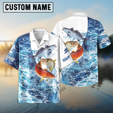 Bluejose Inshore Slam Redfish, Trout, Snook Customize Name 3D Shirt