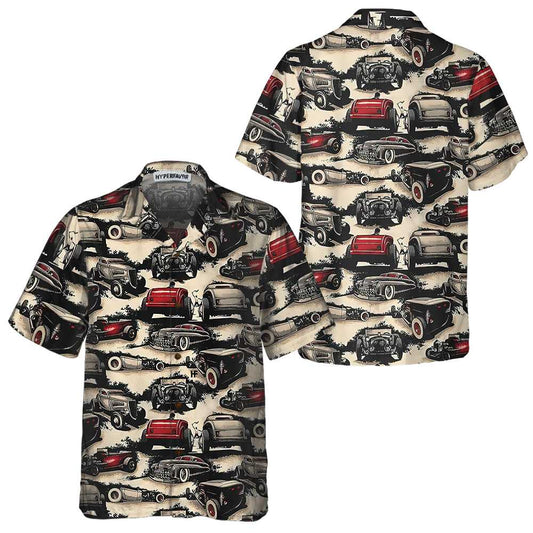 Bluejose Retro Hot Rod Hawaiian Shirt