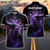 BlueJose Darts Bull Thunder Lightning Customized Name, Team Name 3D Shirt (4 Colors)