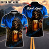 BlueJose Darts & Beer Grim Reaper Customized Name, Team Name 3D Shirt (4 Colors)