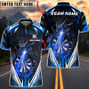 BlueJose Darts Firebreath Dragon Multicolor Options Personalized Name Shirt (4 Colors)