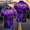 BlueJose Darts Luxury Gold Tribal Pattern Dartboard Multicolor Options Personalized Name Shirt (6 Colors)