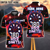BlueJose Darts Glitch Digital Dartboard Personalized Name, Team Name Unisex Shirt (4 Colors)