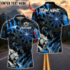 BlueJose Darts Fierce Wolf Attack Personalized Name, Team Name Unisex Shirt (4 Colors)