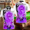 BlueJose Billiards Ball 8 Lion Electric Lightning Power Design Personalized Name Shirt (4 Colors)