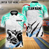 BlueJose Bowling And Pins Wolf Scratch Customized Name, Team Name 3D Shirt (4 Colors)