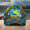 BlueJose Fishing Explosive Water Splash Personalized Name Classic 3D Cap (13 Breeds)