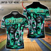 BlueJose Bowling Cartoon Screaming Pins Street Art Customized Name 3D Shirt (4 Colors)