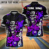 BlueJose Bowling Rap Skull Graffiti Strike Style Customized Name 3D Shirt (4 Colors)