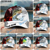 BlueJose Fishing Red Flame With Cross Pattern Personalized Cap (13 Breeds)