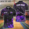 BlueJose Bowling & Pins Shadow Ninja Customized Name, Team Name 3D Shirt (4 Colors)