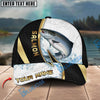 BlueJose Fishing Gold Black Dynamic Jump Personalized Cap (13 Breeds)