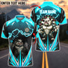 BlueJose Darts Power Bulldog Customized Name, Team Name 3D Shirt (4 Colors)