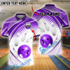 BlueJose Bowling And Pins Strike Force Customized Name, Team Name 3D Shirt (4 Colors)