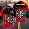 BlueJose Darts Dartboard Claw Monster Personalized Name, Team Name Unisex Shirt (4 Colors)
