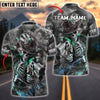 BlueJose Darts Skeleton Gunslinger Customized Name, Team Name 3D Shirt (4 Colors)