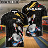 BlueJose Bowling And Pins Silver Dropkick Customized Name 3D Shirt (4 Colors)