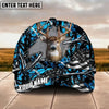 BlueJose Deer Breakthrough Camo Hunting US Flag Multicolor Options Personalized Name 3D Cap