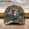 BlueJose Deer Breakthrough Camo Hunting US Flag Multicolor Options Personalized Name 3D Cap