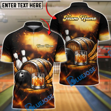 BlueJose Bowling Fine Beer Personalized Name, Team Name 3D Shirt