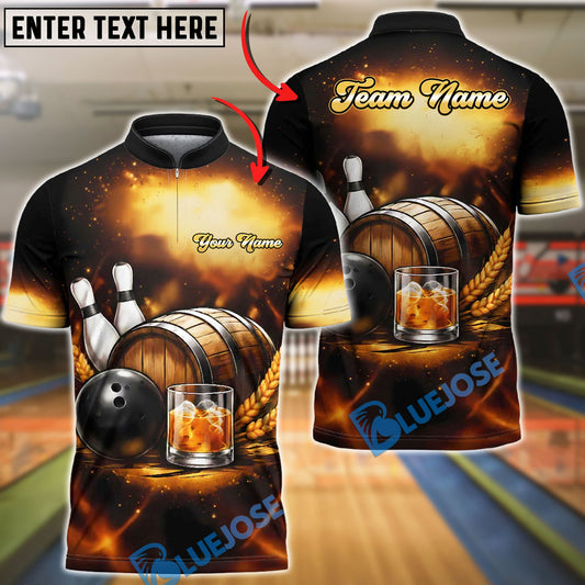 BlueJose Bowling Fine Beer Personalized Name, Team Name 3D Shirt