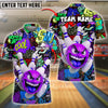 BlueJose Bowling Graffiti Madness Customized Name, Team Name 3D Shirt (4 Colors)