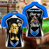 BlueJose Billiards 9-Ball Pool Shut Up and Shoot Ver Triangle Rack Personalized Name, Team Name Unisex Shirt (4 Colors)