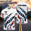 BlueJose Darts Patriotic Scratch Personalized Name, Team Name Shirt (2 Colors)