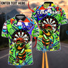 BlueJose Darts Cool Bee Graffiti Urban Style Customized Name, Team Name 3D Shirt (4 Colors)
