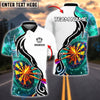 BlueJose Darts Tribal Energy Customized Name, Team Name 3D Shirt (4 Colors)