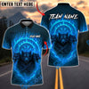 BlueJose Darts Three Wolves Fire Dartboard Personalized Name, Team Name Unisex Shirt (4 Colors)